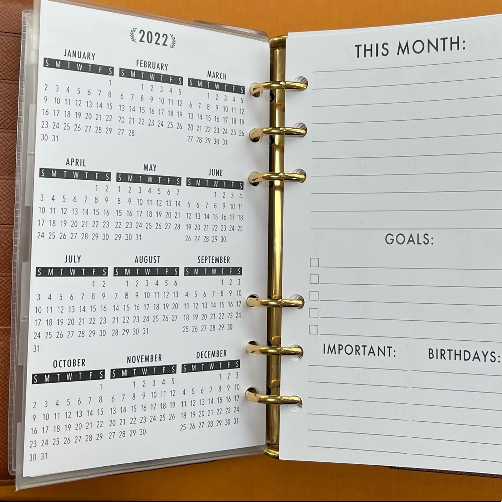 🧩2025 Inserts ALL SIZES Avail: Fits Louis Vuitton PM/MM/GM2022 Refill Calendars - Picture 15 of 16